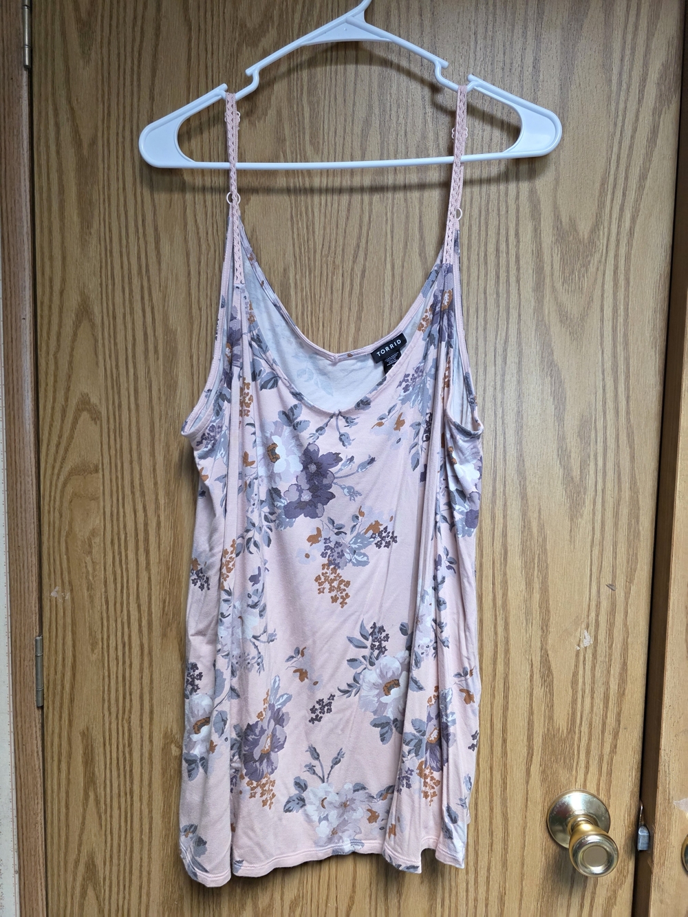 torrid Blush Pink Floral Spaghetti-Strap Camisole